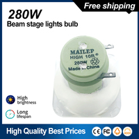 Mailepu Sirius HRI 280W 7800K Discharge Lamp Bulb Hri 280w 10R Stage Light Hybrid Wash Zoom Beam light R10