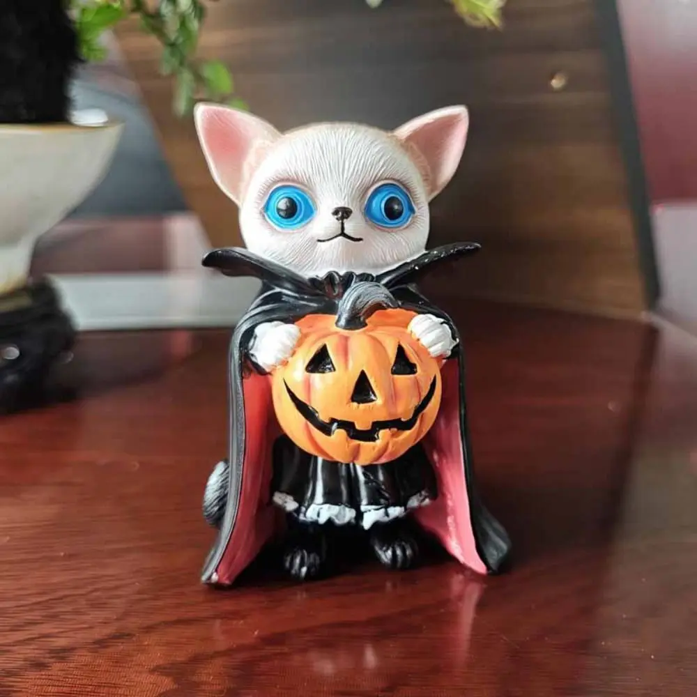 

Halloween Tabletop Ornament Resin Christmas Highland Cow Statue Cute Decorative Cow Figurine Funny Animal Sculpture Cabinet