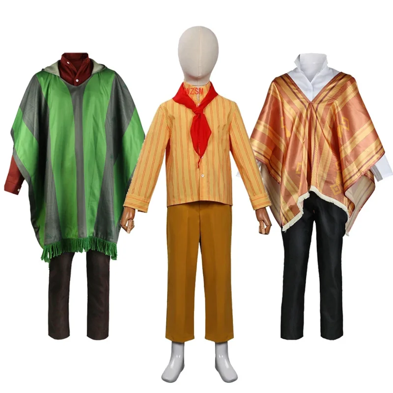 2024 Encanto Costume for Father Mother and Kids Halloween Children Girls Auilt Cosplay Bruno Camilo Cosplay Charm Clothing Set