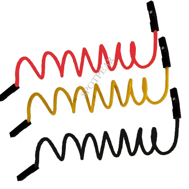 1PIN Female to Female Jumper Wire 1A 3KV 150C 26AWG Soft Silicone 2.54mm Pitch MOQ 20