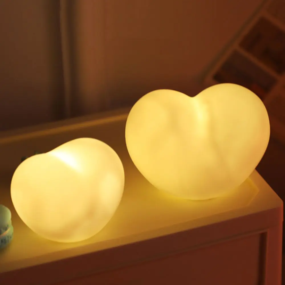 Red Pink Color Love Gift Night Light LED Light Source Desktop Item Heart-Shaped Night Light Gift Box Creative Design