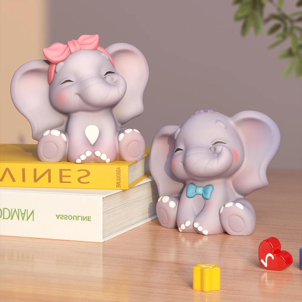 LZ070 3D Cute Elephant Candle Silicone Mold Originality Animal Baking Mould Resin Plaster Casting Ornament Molds