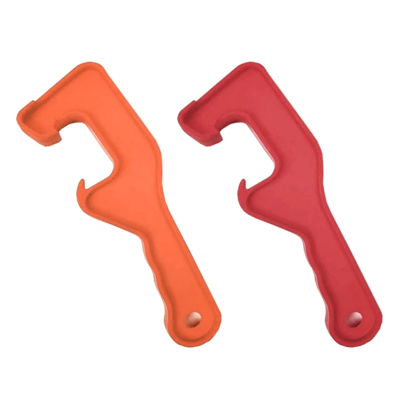 Plastic Drum Lid Opener Wrench Paint Oil Drum Lid Opening Tools Suitable for Home Office Industrial Yellow/Orange