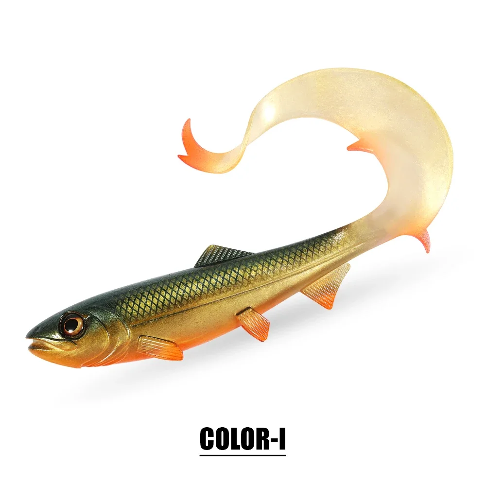 Spinpoler 17.5 cm 22 cm Firebomb Lange Golvende Staart Grub Zachte Swimbait Vissen Lokken Grote Snoekbaars Aas Zander Meerval visgerei