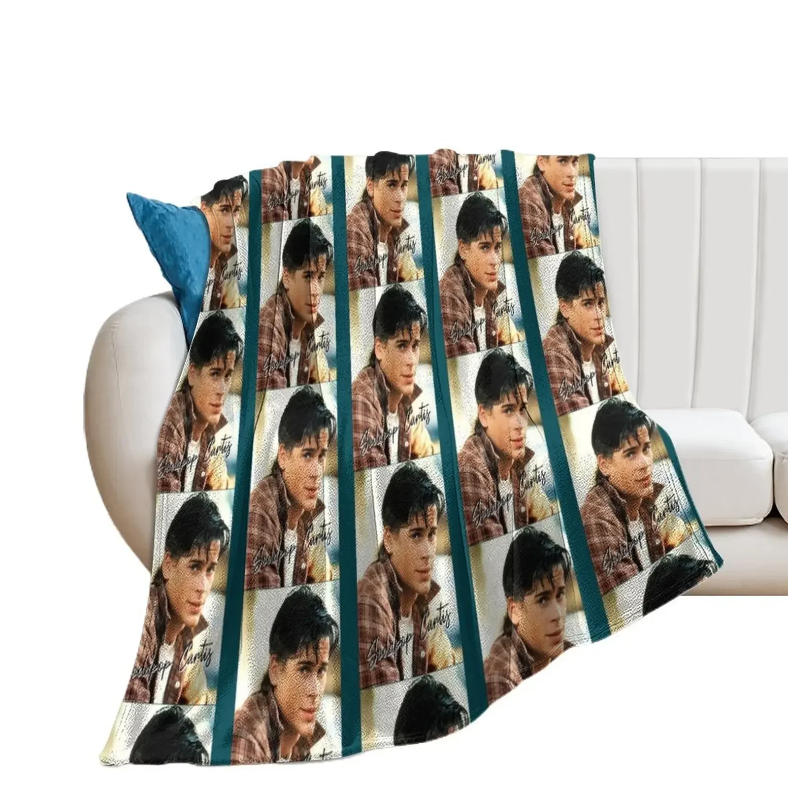 Sodapop Curtis The Outsiders 80s movie Throw Blanket halloween funny gift Flannels Stuffeds Blankets