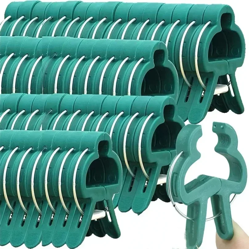 Plant Fixed Clips Reusable Garden Greenhouse Bracket Garden Plants Vine Climbing Clamp Flower Tomato Support Fastener