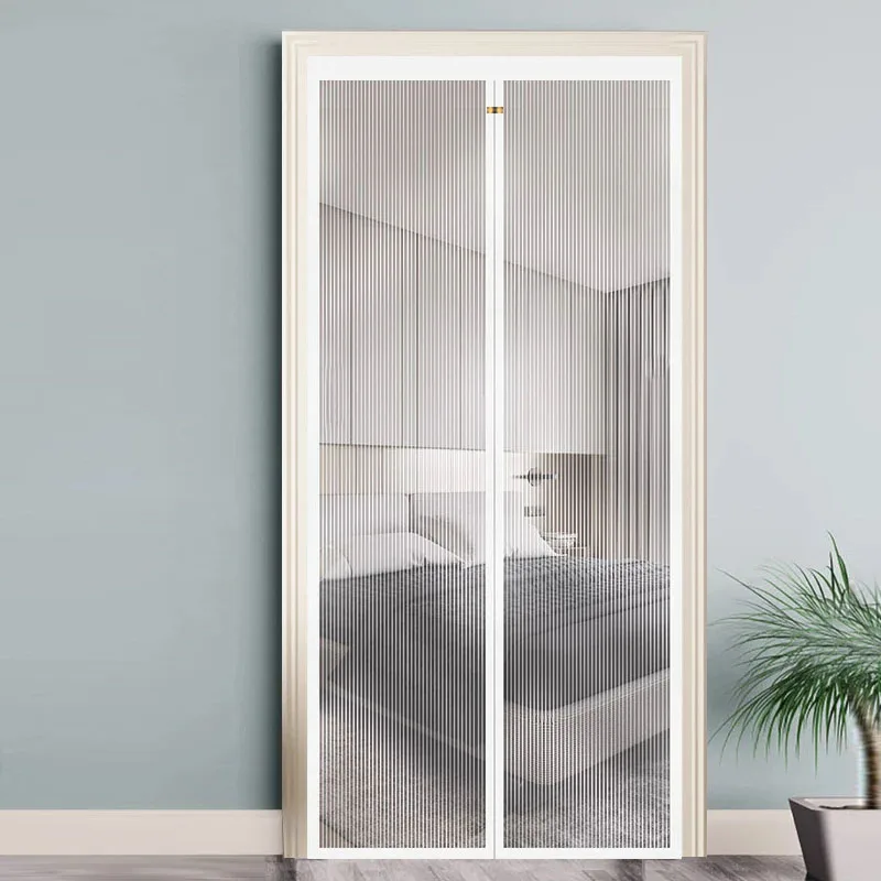 

1 Piece White Magnetic Mosquito Net for Doors, Mosquito Net, Automatic Closing, Customized Size, Easy To Install, Innovative