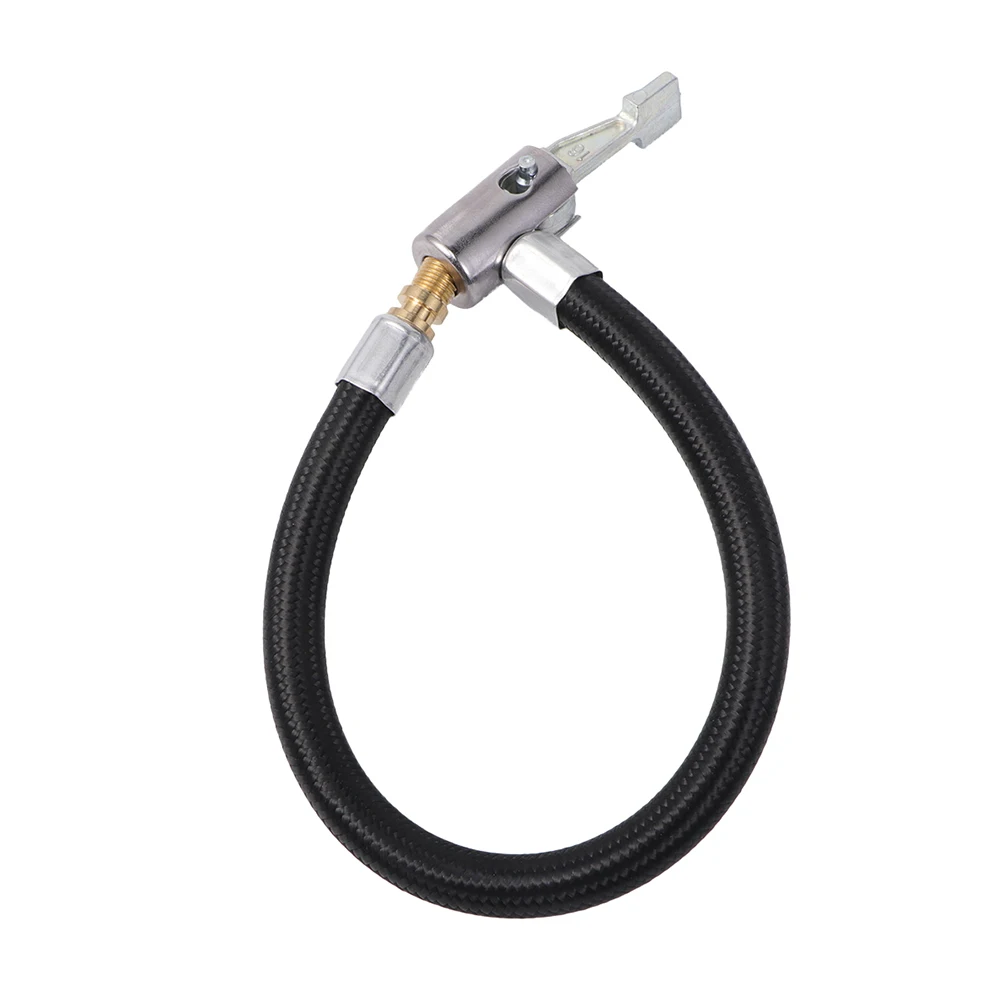 

Locking Air Chuck Tire Inflator Adapter Metal Construction Extension Tube Car Motorcycle Valve Compatibility Air Fill