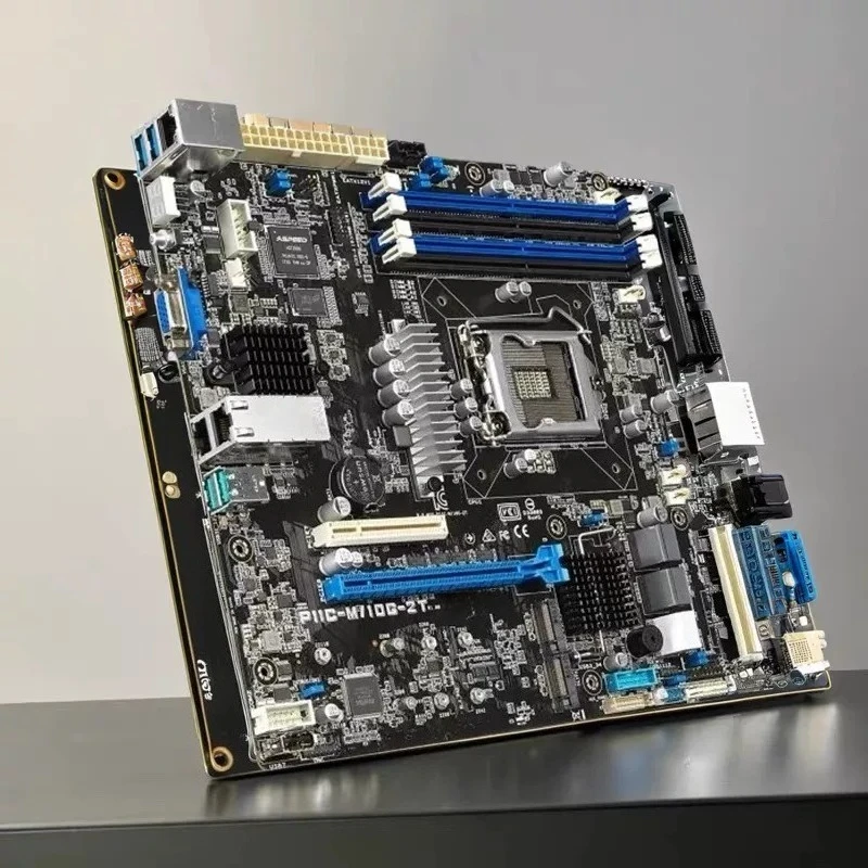 P11C-M/10G-2T main board C242 chipset, dual X550AT 10 Gigabit, optional KVM module mATX