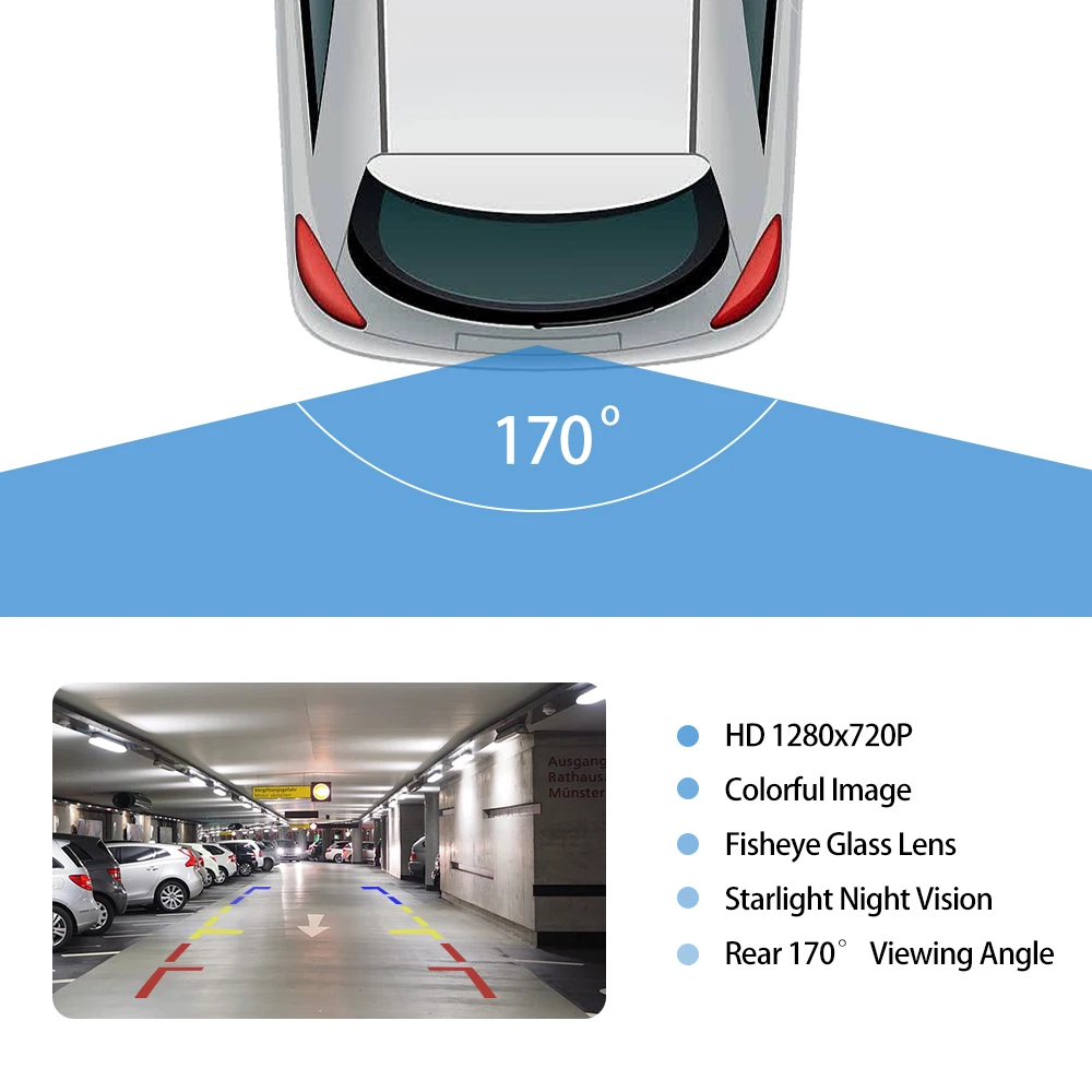 Sonycd Parka uto Rückfahr kamera 12V Backup Reverse Fish Eyes Nachtsicht 170 Grad Winkel HD Auto