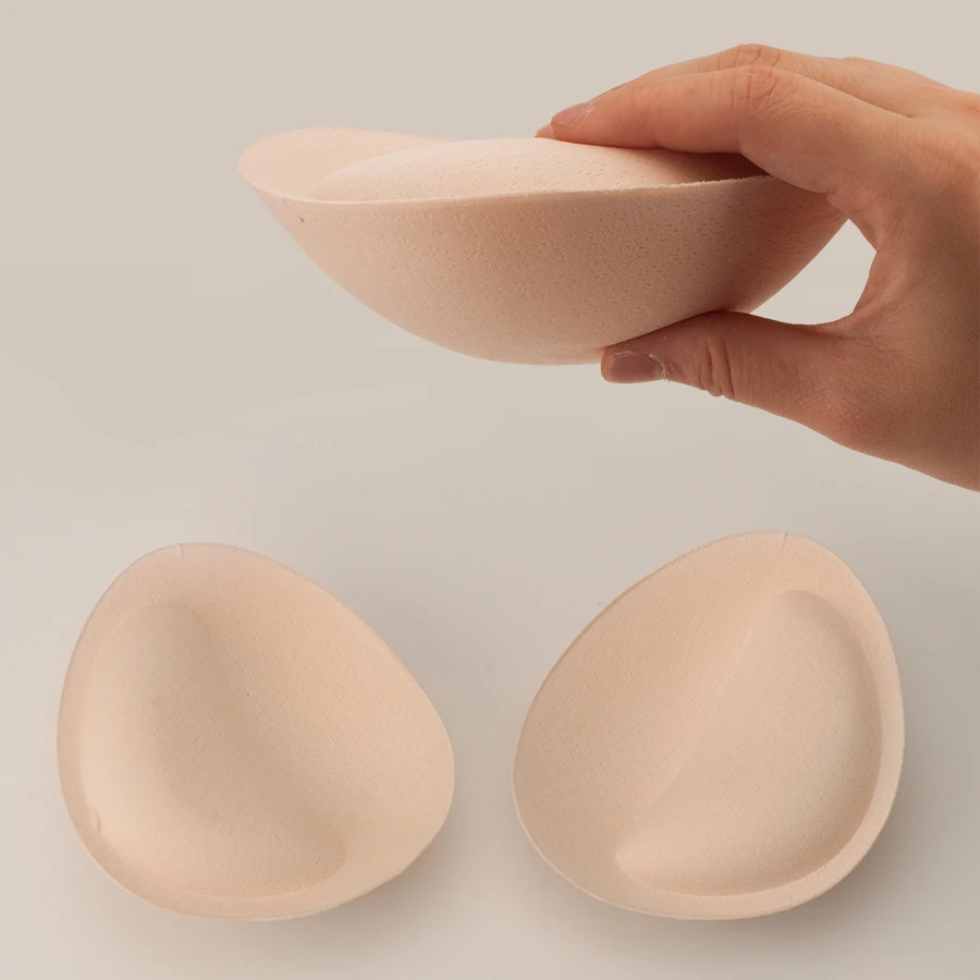 1Pair Sponge Push Up Bra Pads Set for Women Invisible Insert Swimsuit Bikini Breast Enhancers Chest Cup Pads Accessories