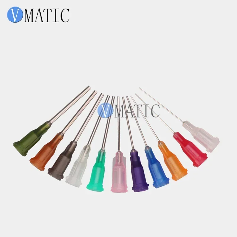 

Бесплатная доставка, оптовая продажа, 10000 шт., длина 1 дюйм, прецизионные тупые S.S. Наконечники для дозирующих игл 14G-25G с защитным замком из полипропилена