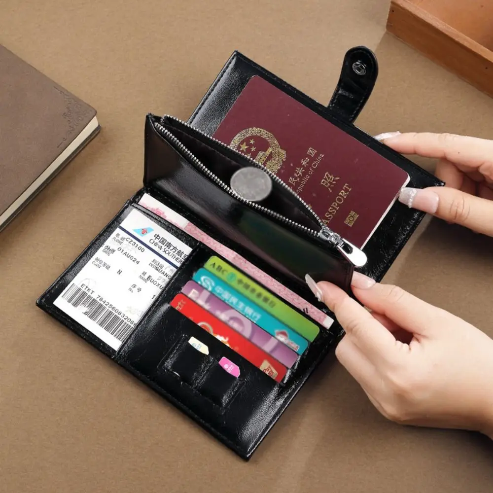 

Ретро держатель для карт из искусственной кожи, сумка для паспорта, обложка для паспорта, кошелек, дорожный кошелек, чехол для регистрации самолета, сумка для хранения карт, женская сумка