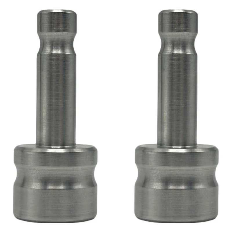 A76X-For Leica Pism Adapter 2 Pack Stainless Steel Swiss Style Snap On Connector To 5/8
