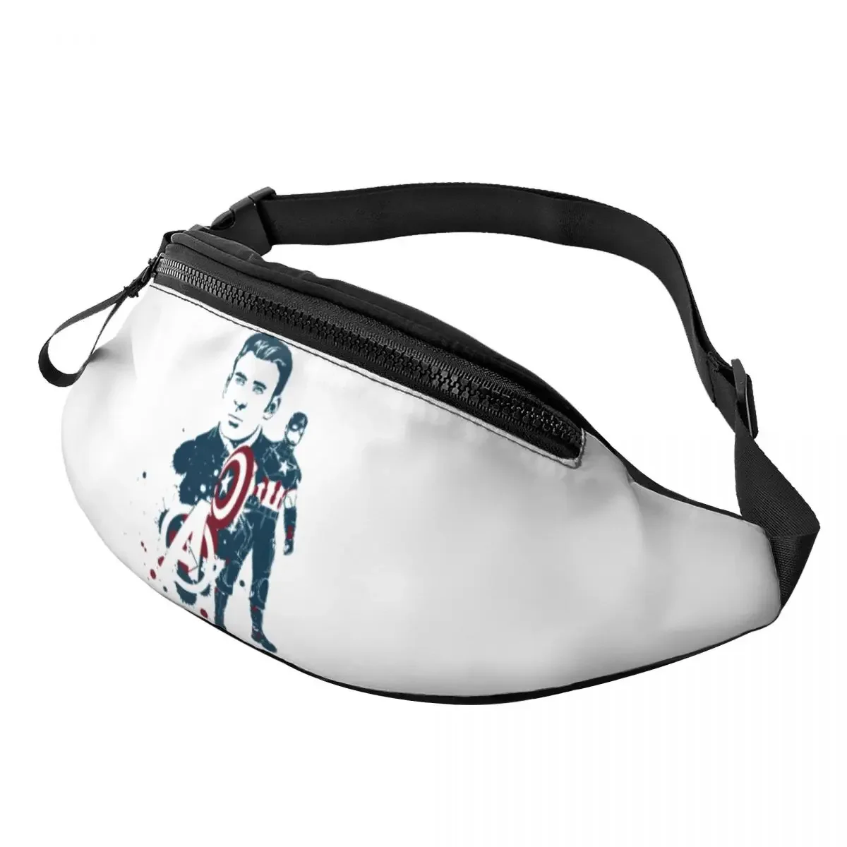 Custom Superhero Fanny Pack Women Men Crossbody Waist Bag for Cycling Camping Phone Money Pouch