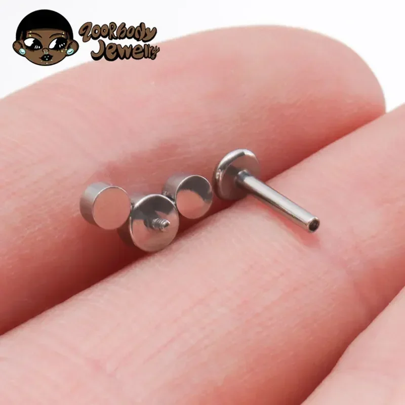 F136 Titanium Piercing 16G filo interno Lip Lip cartilagine Piercing 5A zircone opale Tragus orecchini monili penetranti del corpo 2023