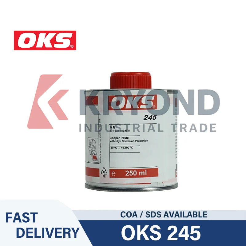 

Высокотемпературная противозапотевающая паста OKS 245, смазка для свободной сборки металла, болтов из нержавеющей стали, клапанов, фланцев и оборудования