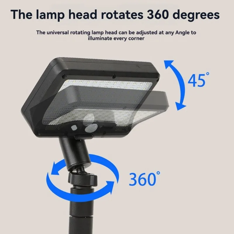 

Солнечный светодиодный уличный светильник A50U с датчиком движения, IP65, водонепроницаемый, для наружного использования, для кемпинга, сада, двора, палатки