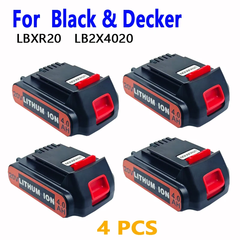 LBXR20 18V 20V 3.0Ah 8.0Ah ليثيوم أيون استبدال البطارية لبلاك اند ديكر LB2X4020 LB20 BL2018 LBX20 GKC1825L GTC1850L20 STC1850