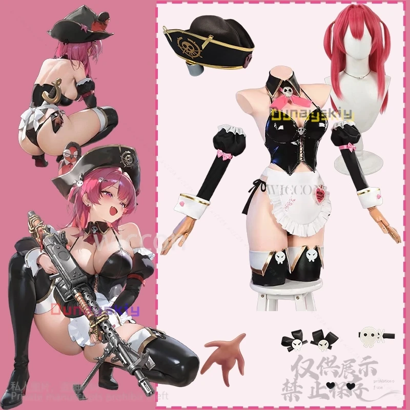 

Anime Game Nikke: The Goddess Of Victory Cosplay Mast Lingeries Costume Sexy Uniform Hat Bikini Maid Wigs For Girls Customized