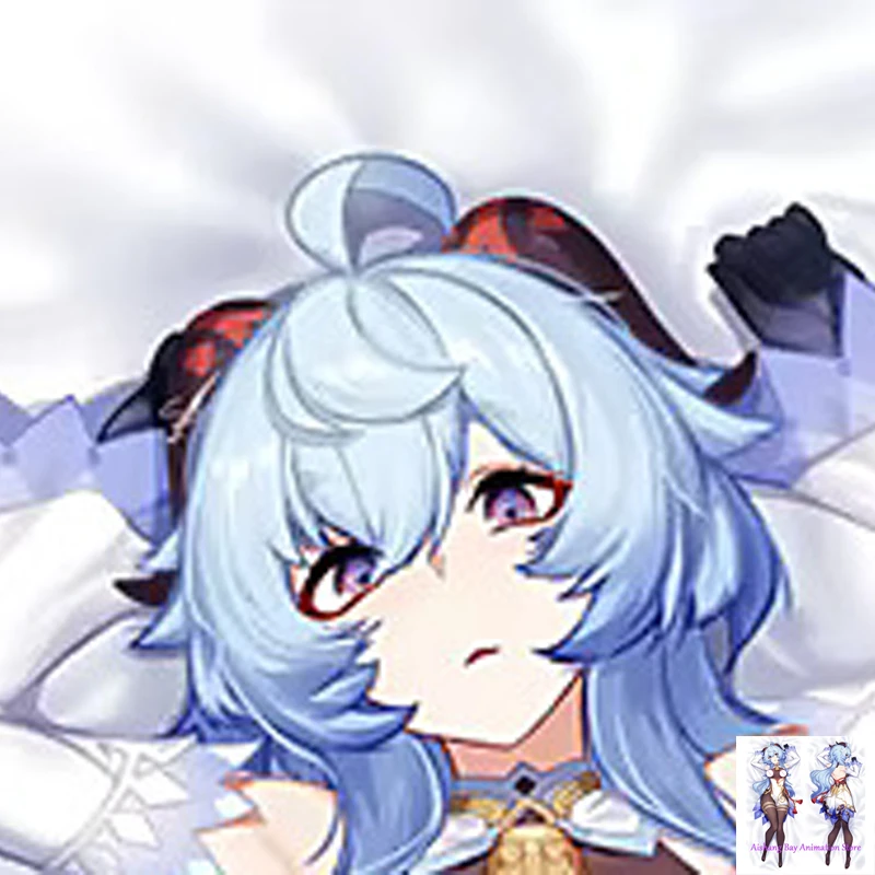 

Dakimakura Anime Pillow Cover Ganyu Double Sided Print Life-size Body Decoration