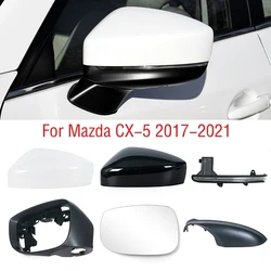For Mazda CX-5 CX5 2017 2018 2019 2020 2021 Side Mirror Frame Lower Base Cover Cap Lid Rearview Mirror Lens Glass