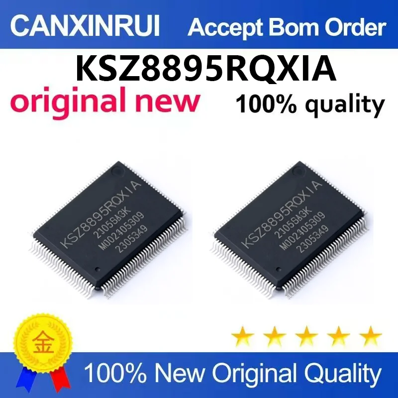 （5pcs-100pcs)Brand new original KSZ8895RXIA KSZ8895RQ packaged QFP-128 Ethernet interface controller