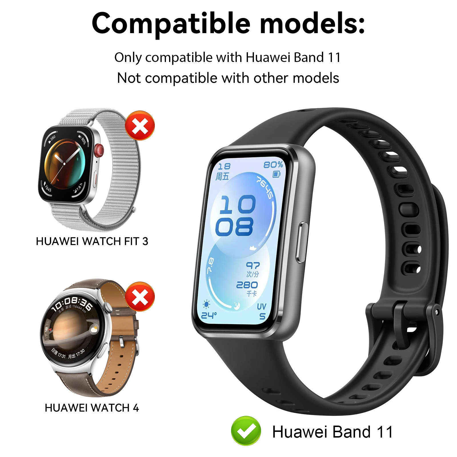 TPU Watch Case for Huawei Band 11 Screen Protector Plated Protective Cover for Huawei Band 11 Bumper Shell Smartwatch Accessory