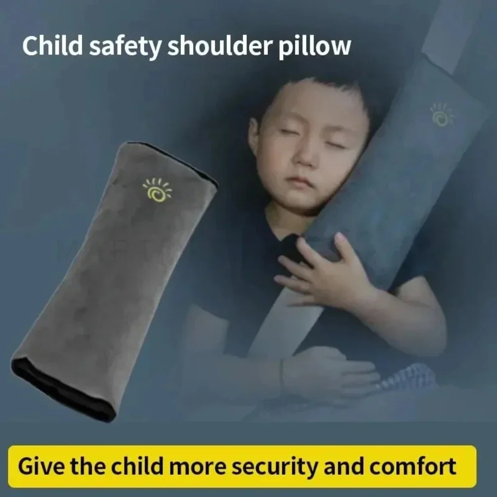 ​​Car Seat Shoulder Pad Cover for Babies - Soft Safety Belt Sleeve Protector​