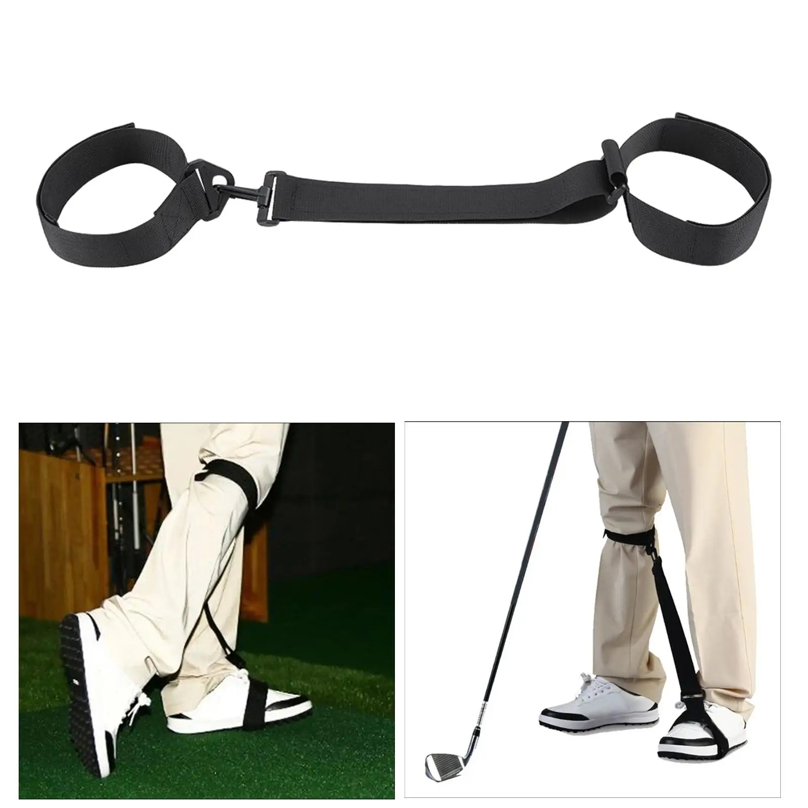 Golf Swing Training Aid Leg Belt Posture Motion Golf Teaching Band