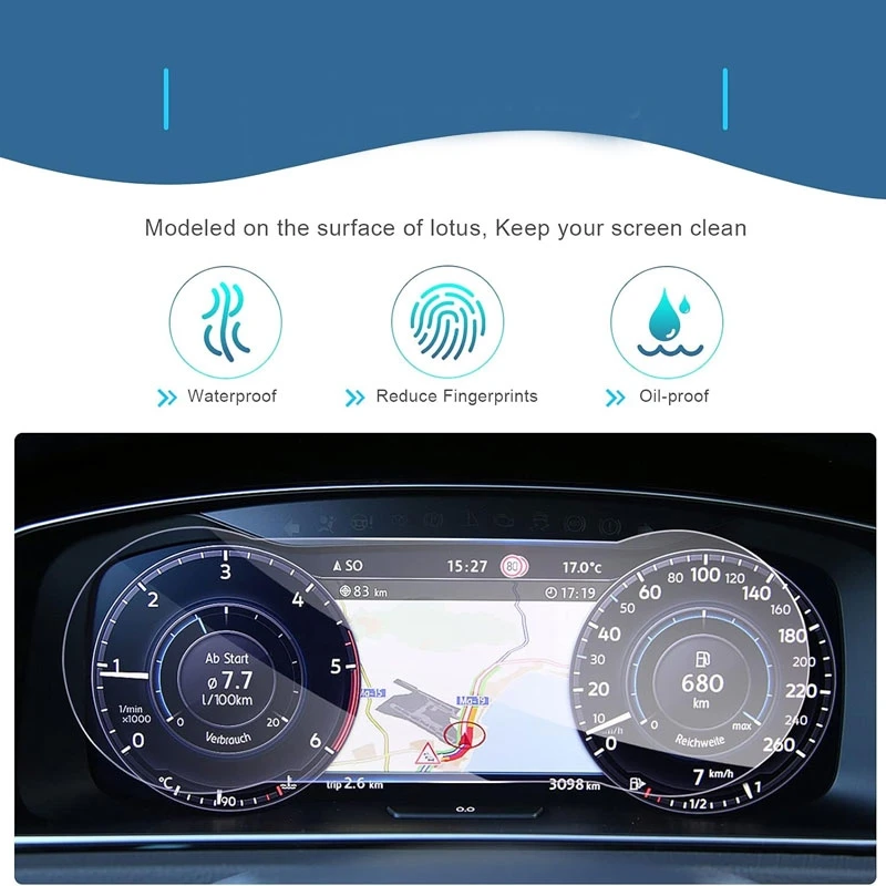 

Tempered Glasses for Volkswagen VW Passat B8 2016 2017 2018 2019 2020 12.3 Inch Digital Cockpit Instrument Accessories