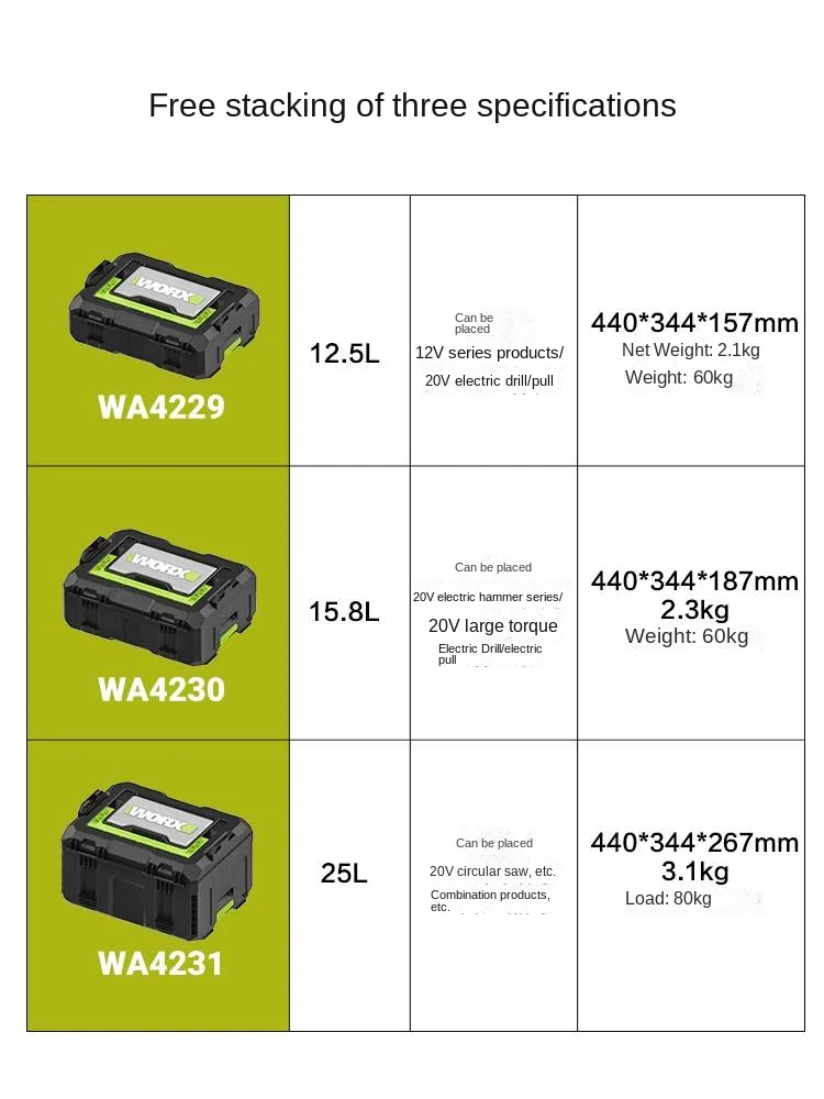 Toolbox Storage Cascading Box Wa4230 Hardware Tool Box Household Multi-Functional Trolley Case