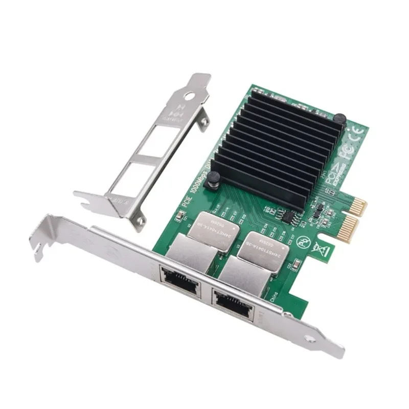 PCIe Gigabit 2-Port Four Port High Speed Server Network Card External Desktop Computer I350AM4 Chip