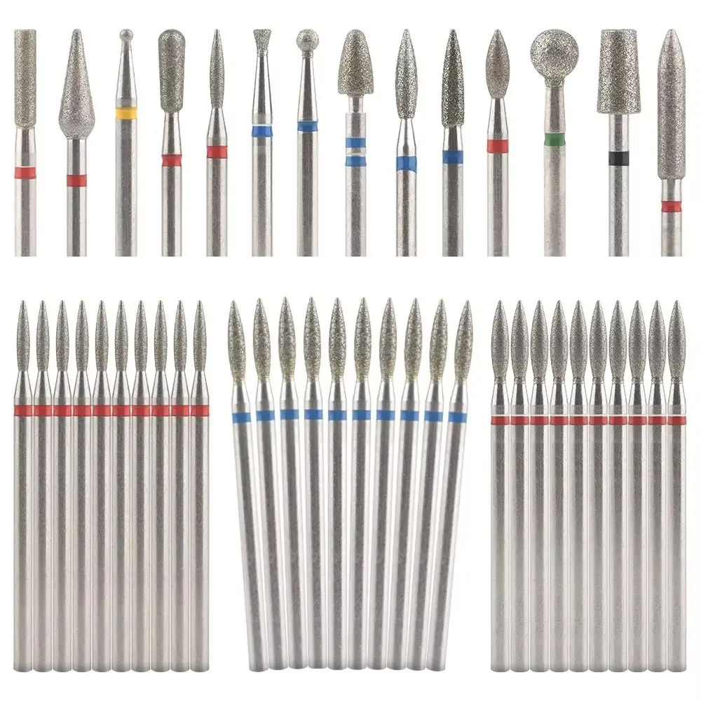 10Pcs Russian style Nail Polishing Head Set Dead Skin Removal Wear-resistant Nail Art Drill Bit Kits High-hardness