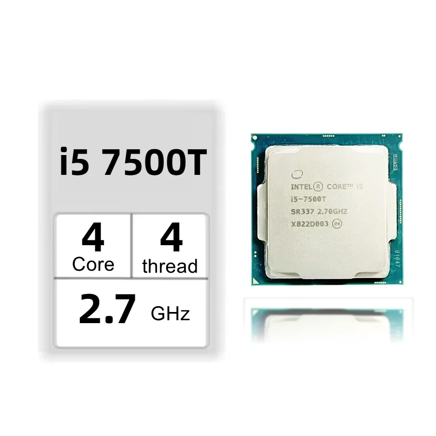 Intel Core I5 7500T 2.7GHz LGA 1151 CPU Processor 4-core 4-thread 6M 35W