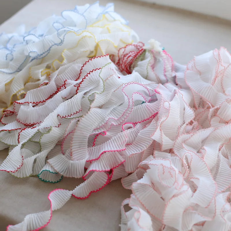 

20 метров тюль кружевная ткань ширина 3 см гипюр DIY плиссированная кружевная бейка швейные аксессуары Encajes Dentelle