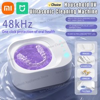 Xiaomi 48KHz Ultrasonic Cleaner UV Sterilization For Dentures Jewelry Glasses Home Use 99.9% Disinfection 5 Mins Fast Cleaning