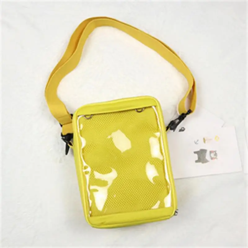 Japanese Transparent Small Square Pain Bag Diagonal Ita Bag One Shoulder Portable Canvas Baby Bag Casual Wild Fashion Handbag