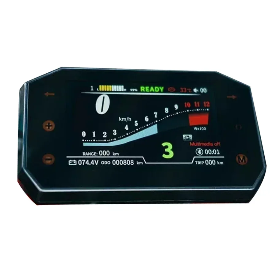 2024 Upgrade Accessories for Motorcycle Tachometer with Modified Electric Motorcycle LCD TFT Display Screen