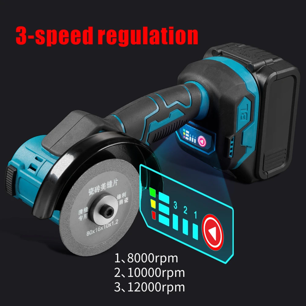 Imagem -04 - Mini Brushless Angle Grinder M10 Polimento Elétrico Retificadora Ferramenta Elétrica sem Fio sem Bateria para Makita Battery 18v