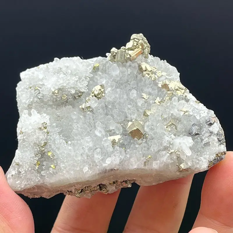 Natural crystal cluster and pyrite symbiosis crystal cluster meditation energy healing stone home decoration mineral specimen