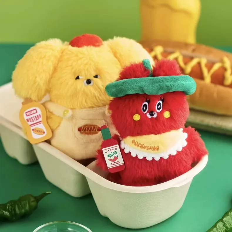 TOYZERO WASABI BEAR Sabor Series llavero de felpa caja ciega juguetes lindo Anime figura bolsa colgante muñecas caja misteriosa decoración regalo