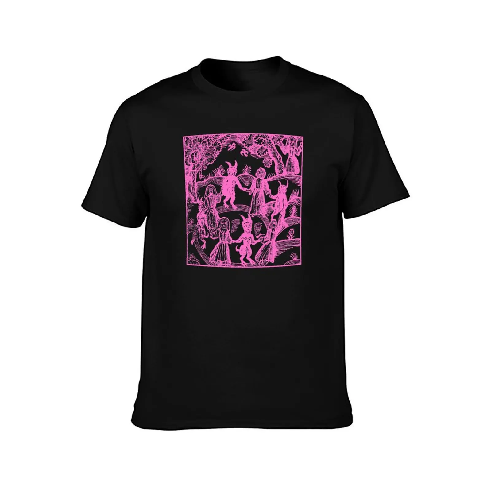 Dance with the Pink Devil T-Shirt Functional Casual Short Sleeve Tee