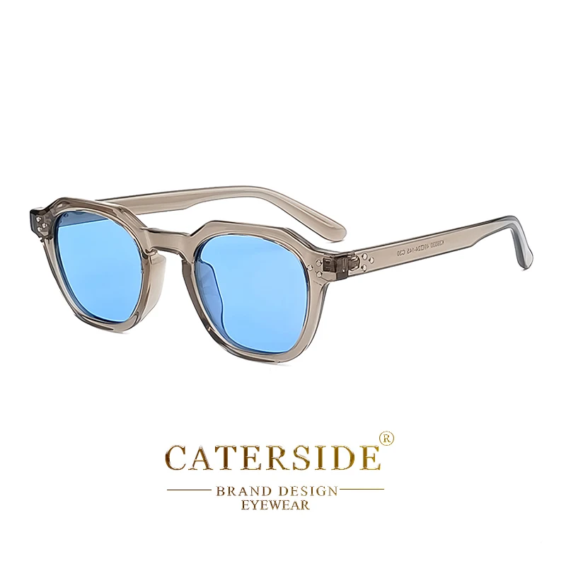CATERSIDE Retro Polarisierte Sonnenbrille für Herren, ultraleichter TR90-Rahmen, Polygon-Sonnenbrille für Damen, hochwertige Outdoor-Reisebrille – Detail 20