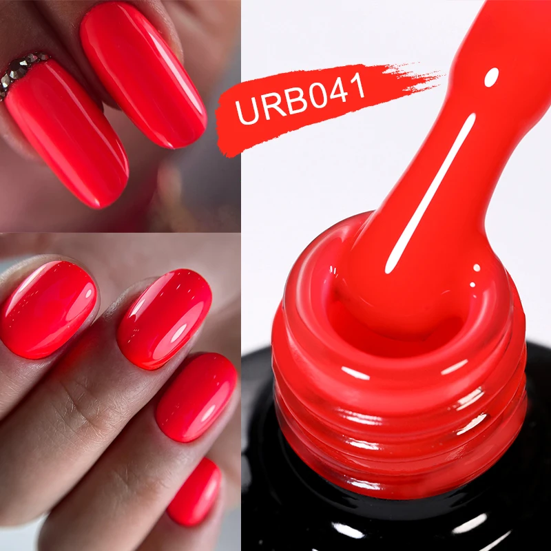 UR SUGAR 7ml Neon Fluorescent Rubber Base Gel Polish Summer Color Nail Gel Polish Soak Off UV LED Nail Art Varnish Manicure