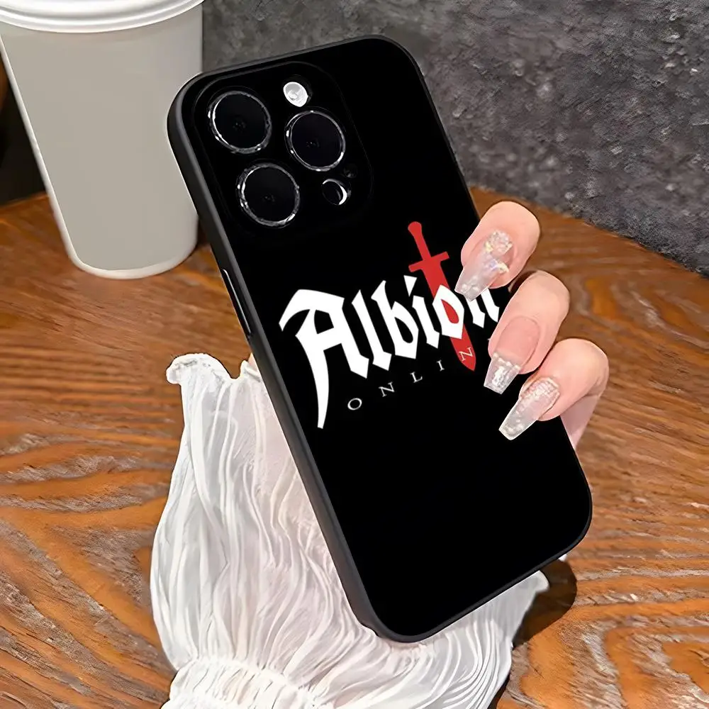 Funda de teléfono Albion Game Online para Iphone 17 Pro Max 16 15 14 Pro Max 13 Mini 11 12 Xr Xs SE Plus contraportada