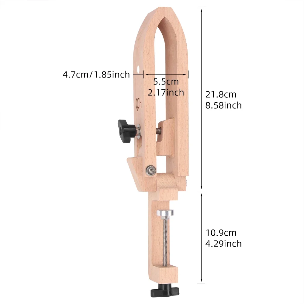 1Pc Adjustable Hand Seaming Wooden Clamp, Universal DIY Sewing Wood Frame, Leather Craft Fixing & Hand Sewing Assist Tool