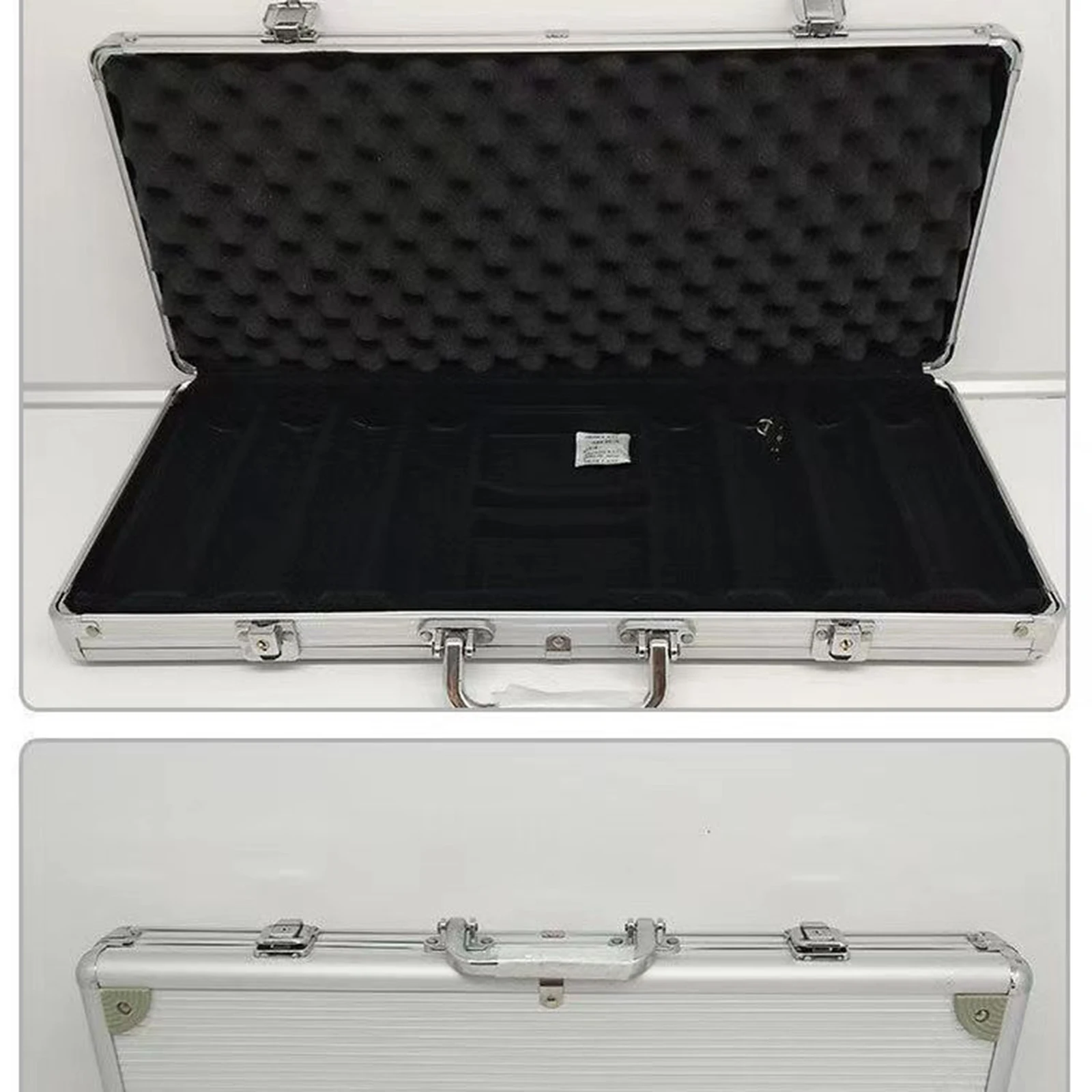 Estuche de transporte para juegos con cerradura para hombres, caja de fichas, contenedor de almacenamiento para viajes, hogar