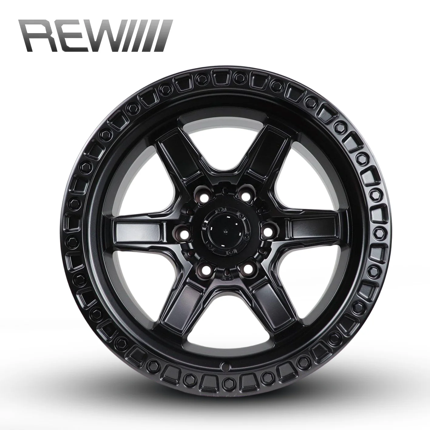 Black Wheels 17-20 Inch 6x139.7, Thick Solid 5 Spoke Offroad Rims for Universal Vehicles, Dynamic Balanced  Stable Rim