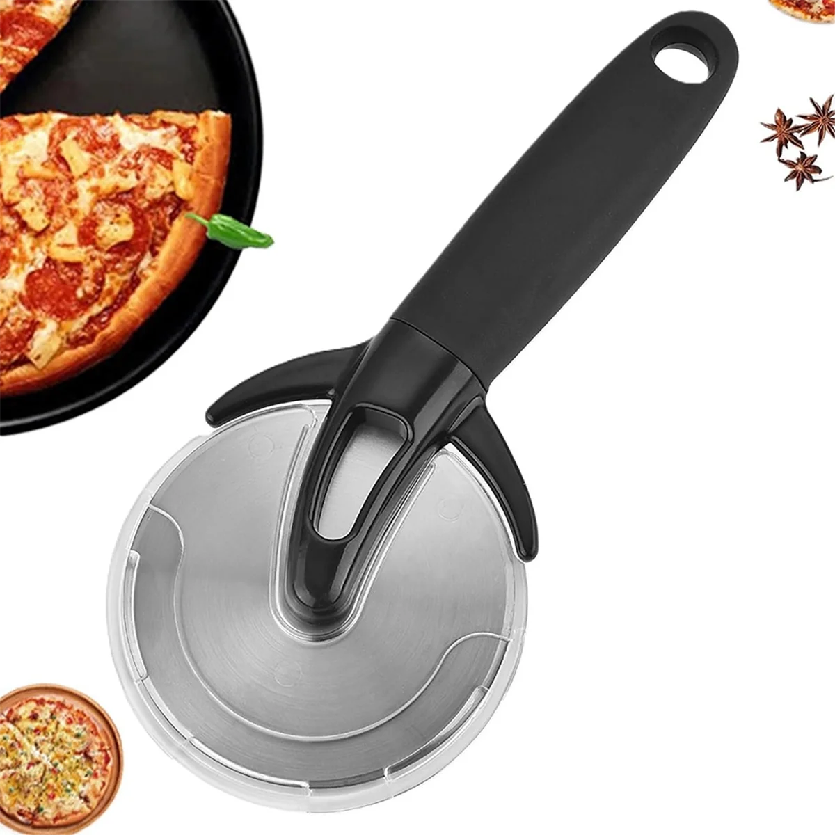 Premium Pizza Cutter Wheel,Stainless Steel,Easy to Cut and Clean,Super Sharp Pizza Slicer, Dishwasher Safe